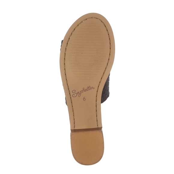 ✨SEYCHELLES✨ NIB Hard to Find Woven Slide Sandal in Black US 7.5M & 8M - Picture 6 of 6